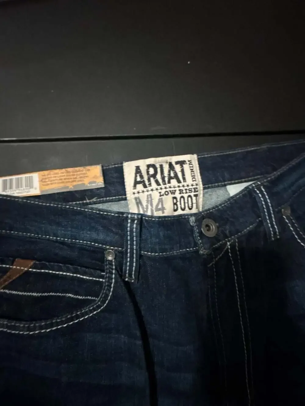 Ariat Men's M4 Low Rise Boot Cut Tek Stretch Jeans Size 38/30